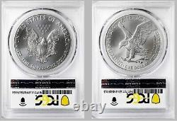 2021 Silver Eagle Pcgs Ms69 At Dusk & At Dawn Last & First 500 Coins Struck