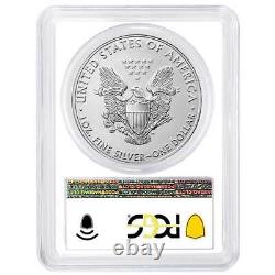 2021 (W) $1 American Silver Eagle 3 pc. Set PCGS MS70 FDOI Flag Label Red White