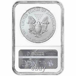 2021 (W) $1 American Silver Eagle 3pc. Set NGC MS69 FDI First Label Red White Bl