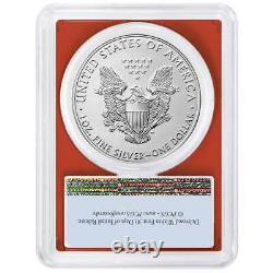 2021 (W) $1 American Silver Eagle 3pc. Set PCGS MS69 FS Flag Label Red White Blu