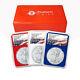 2021 (W) $1 Type 1 American Silver Eagle 3pc Set NGC MS70 Flag ER Label Red Whit