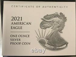 2021 W Burnished $1 NGC MS70 Type 2 American Silver Eagle 35th Ann. Label T-2