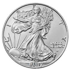 2021-W Burnished $1 Type 2 American Silver Eagle NGC MS70 FR Eagle 35th Anniv