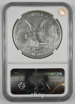 2021 W Burnished American Silver Eagle Type 2 NGC MS 69 with BOX/COA