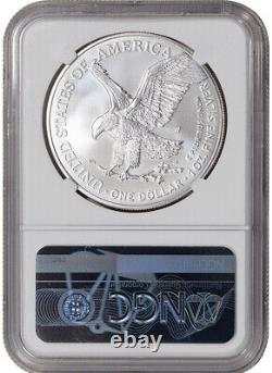 2021 W Burnished American Silver Eagle Type 2 NGC MS70 35th Anniversary Label