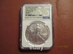 2021-W Type 2 Burnished American Silver Eagle NGC MS70