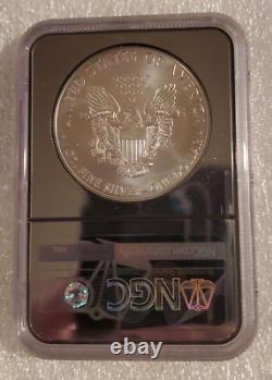 2021 (w) T-1 Ngc Ms70 Fdi Silver Eagle Struck At West Point Mercanti Flag Label