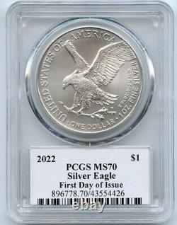 2022 $1 American Silver Eagle 1oz Dollar PCGS MS70 FDOI Thomas Cleveland Eagle
