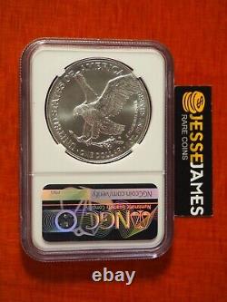 2022 $1 American Silver Eagle Ngc Ms70 U. S. State Series Nevada Label With Card