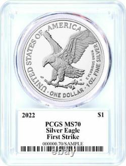 2022 American Silver Eagle Type 2 PCGS MS70 First Strike Emily Damstra