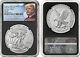 2022 (W) $1 American Silver Eagle NGC MS70 FIRST DAY OF ISSUE NEW TRUMP LABEL