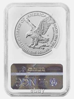 2022 W Burnished $1 American Silver Eagle NGC MS70 FDI First Day of Issue %