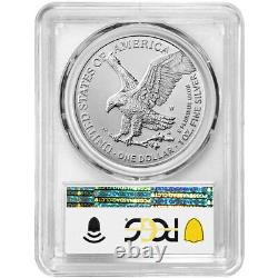 2022 W Burnished American Silver Eagle PCGS SP70 FDOI Flag Label spotless