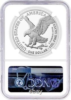 2023 $1 Silver Eagle NGC MS70 First Day of Issue 1st Label - 5 Pack