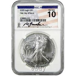 2023 American Silver Eagle MS10 NGCX $1 First Day Gaudioso SKUOPC92