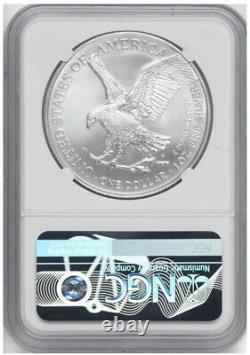 2023 W American Silver Eagle NGC MS70 FIRST DAY OF ISSUE RON HARRIGAL SIGNED