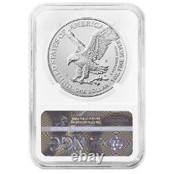 2023-W Burnished $1 American Silver Eagle NGC MS70 ER Flag Label