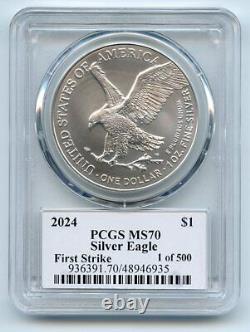 2024 $1 American Silver Eagle 1oz PCGS MS70 FS 1 of 500 Thomas Cleveland Eagle