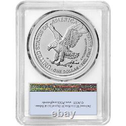 2024 $1 American Silver Eagle 3pc Set PCGS MS70 FS Flag Label Red White Blue
