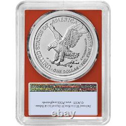 2024 (W) $1 American Silver Eagle 3pc Set PCGS MS70 FS Blue Label Red White Blue