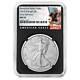 2024-W Burnished $1 American Silver Eagle NGC MS70 ER Black Label Retro Core