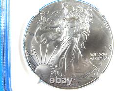 2024 W, Burnished American Silver Eagle NGC Ms 70 M. Gaudioso Signed Adv. Rel