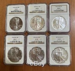 34-pc. 1986 2019 American Silver Eagle Complete Date Set NGC MS69 (2)