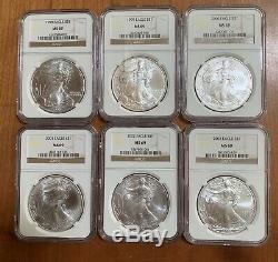 34-pc. 1986 2019 American Silver Eagle Complete Date Set NGC MS69 (2)