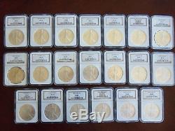 49-pc Complete Set of 1986-2016 American Silver Eagle 1 Oz Coins NGC MS 69 Grade