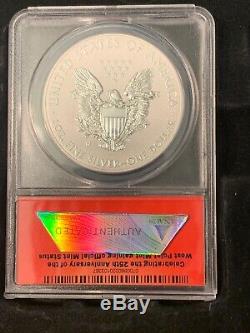 5-Coin 2013 W MS70 American Silver Eagle 25th Ann Set, First Release DCAM, ANACS