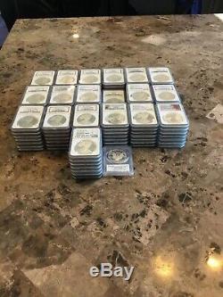 American Silver Eagle (132) Coins 1986 2019, Complete Date Set, NGC MS69/PF69