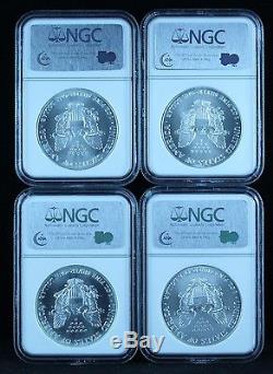 American Silver Eagle 20-Coin Set 1986-2005 NGC Graded MS-69