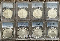 American Silver Eagle Set 1986-2002 PCGS MS69 2003-2023 PCGS MS70