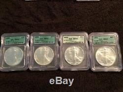 American Silver Eagle Set MS69 1986-2005 Twenty 20 Coins