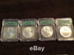 American Silver Eagle Set MS69 1986-2005 Twenty 20 Coins
