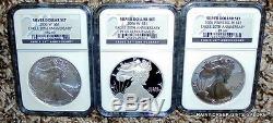 American Silver Eagles 50 Coin Set 1986-2014 NGC MS 69 PF 69+++++RARE FIND