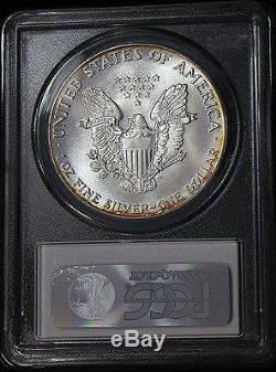Beautiful 1987 PCGS MS68 Superb Gem Colorful Toned American Silver Eagle