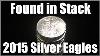 Found In Stack 2015 American Silver Eagles