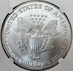 GORGEOUS MS-70 2000 American SILVER EAGLE NGC VERY RARE in this grade
