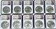 Lot Of 10 2017 Silver American Eagle 1 Oz Per Coin NGC-MS70 Early Releases 10 Oz