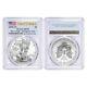 Lot of 2 2020 (P) 1 oz Silver American Eagle PCGS MS 70 FS Emergency Issue