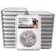Lot of 20 2017 $1 American Silver Eagle NGC MS70 Early Releases Black ER Label