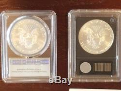 Lot of 2016 American Silver Eagles. Proof, PCGS MS 70 30th Ann. And Authentic