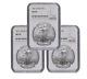 Lot of (3) 2017 NGC MS70 American Silver Eagle (B345)