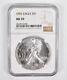 MS70 1992 American Silver Eagle Graded NGC 0393