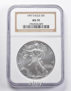 MS70 1997 American Silver Eagle NGC 5215