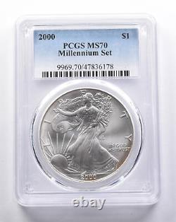 MS70 2000 American Silver Eagle Millennium Set PCGS 3377