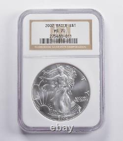MS70 2002 American Silver Eagle NGC 2759