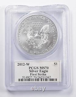 MS70 2012-W American Silver Eagle FS Signed Mercanti PCGS 5223