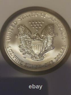 NGC MS PF 69 2006 American Silver Eagle One Dollar 20th Anniversary 3 Coin Set